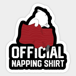 official napping shirt Sticker